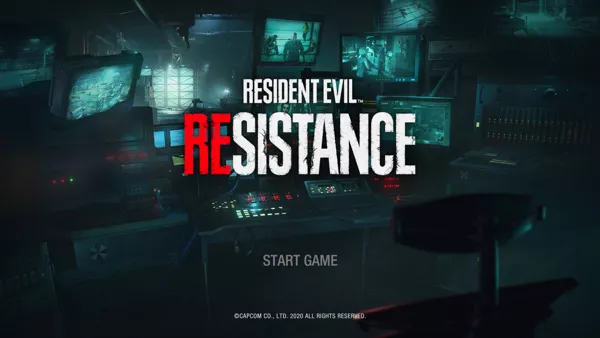 Resident Evil 3 PlayStation 4 REsistance: Title screen