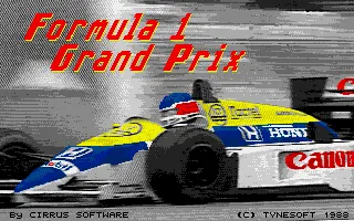 Formula 1 Grand Prix Amiga Loading screen