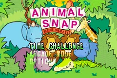 Animal Snap: Rescue Them 2 by 2 Game Boy Advance Title screen / Main menu