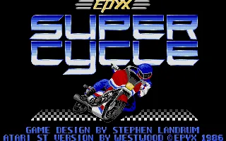 Super Cycle Atari ST Title Screen