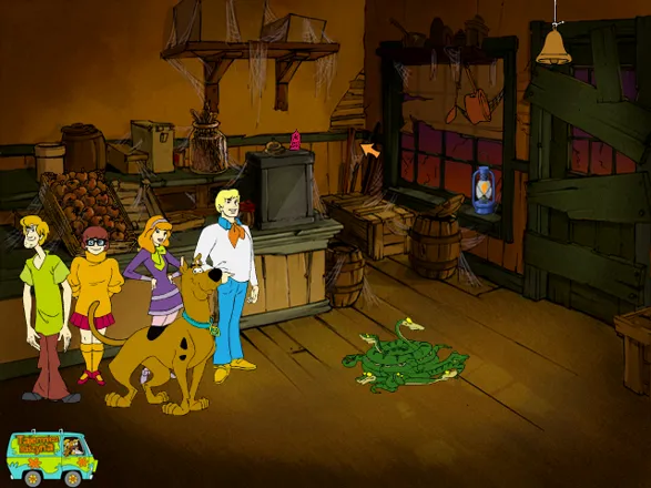 Scooby-Doo!: Show Down in Ghost Town Windows The &#x22;gang&#x22; will use a veeeery clever method of dealing with the snakes. Worse: this method will work.