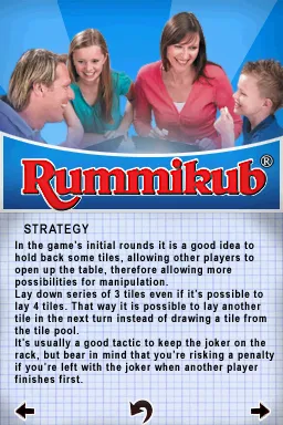 Rummikub Nintendo DS Rules - Strategy
