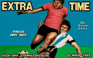 Kick Off: Extra Time Atari ST Title Screen