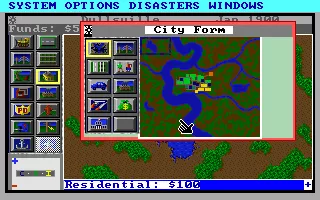 SimCity DOS City map (VGA/MCGA)