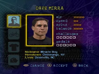 Dave Mirra Freestyle BMX PlayStation Pick your pro.