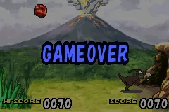 Jurassic Park Institute Tour: Dinosaur Rescue Game Boy Advance Game over.