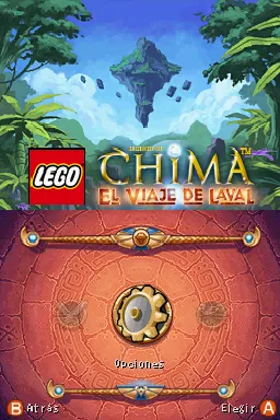 LEGO Legends of Chima: Laval&#x27;s Journey Nintendo DS Title screen / Main Menu (Spanish)