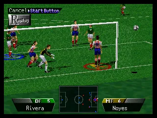 International Superstar Soccer 64 Nintendo 64 After the goal, here&#x27;s the replay.