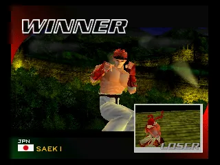 Fighter Destiny 2 Nintendo 64 Saeki wins.
