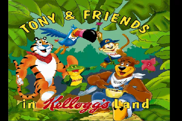 Tony &#x26; Friends: in Kellogg&#x27;s Land DOS Title Screen