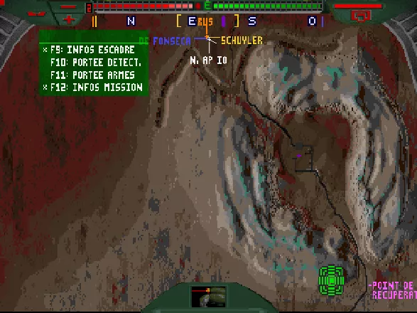 Terra Nova: Strike Force Centauri DOS Placing a marker on the map (the purple dot)