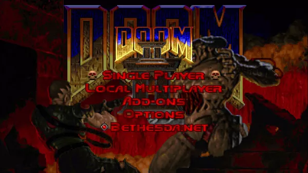 DOOM II PlayStation 4 Doom II: Main menu