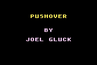 Pushover Atari 8-bit Title Screen