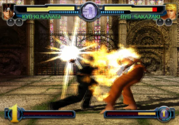 KOF: Maximum Impact PlayStation 2 Kyo with his classic skin.