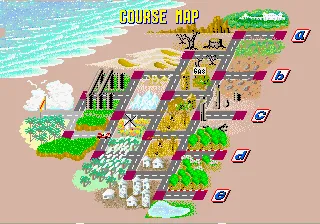 OutRun Arcade Course map