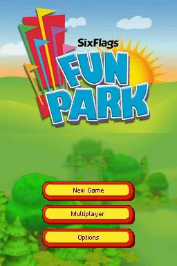 Six Flags Fun Park Nintendo DS Title Screen / Main Menu