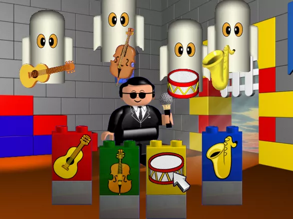 LEGO My Style: Kindergarten Windows A music exercise - click on the instruments in the correct order.