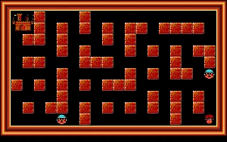 Le Labyrinthe de la Reine des Ombres DOS The Maze mini-game