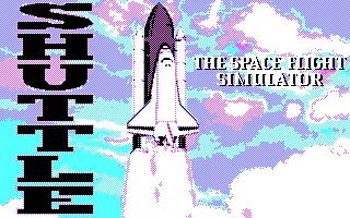 Shuttle: The Space Flight Simulator DOS Title Screen (CGA)