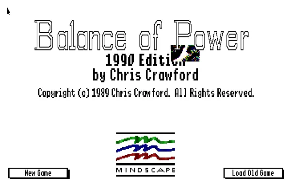 Balance of Power: The 1990 Edition Apple IIgs Title Screen