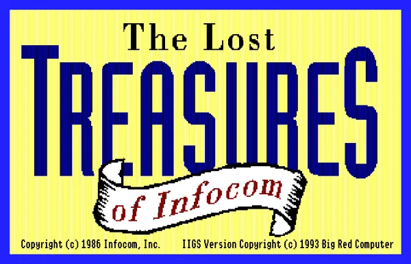 The Lost Treasures of Infocom Apple IIgs Title Screen