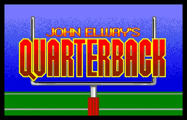 John Elway&#x27;s Quarterback Apple IIgs Title Screen
