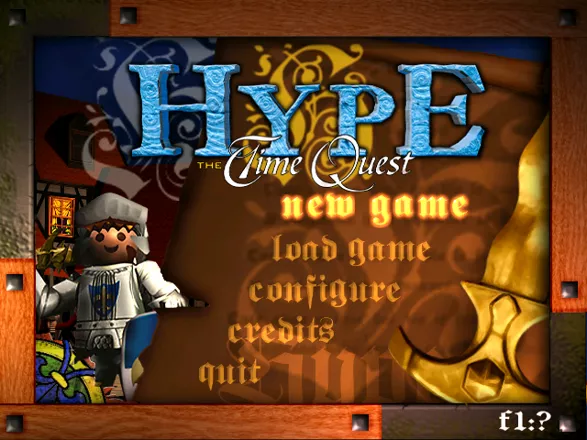 Hype: The Time Quest Windows Main menu