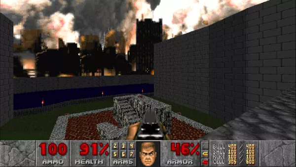 DOOM II PlayStation 4 Doom II: Out in the open the city burns