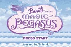 Barbie and the Magic of Pegasus Game Boy Advance US Title Screen