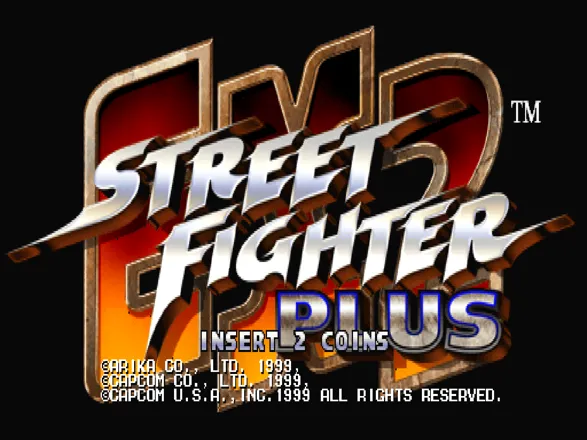 Street Fighter EX2 Plus Arcade Title Screen