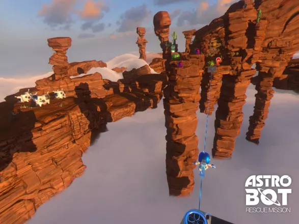 Astro Bot: Rescue Mission PlayStation 4 Building a rope bridge for Astro
