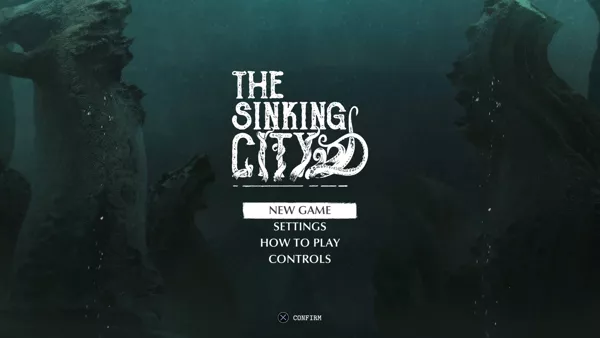 The Sinking City PlayStation 4 Main menu