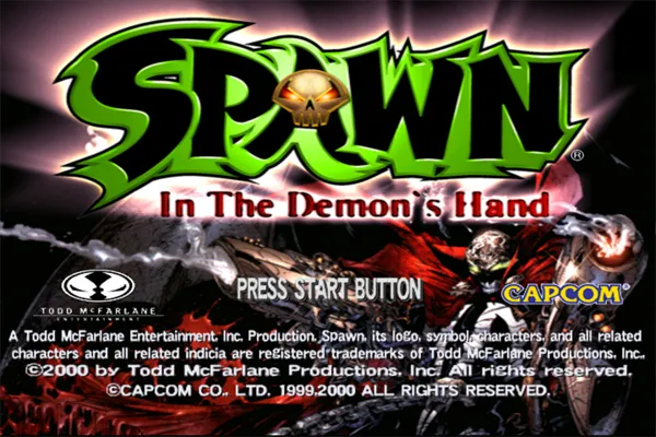 Spawn: In the Demon&#x27;s Hand Dreamcast Title Screen