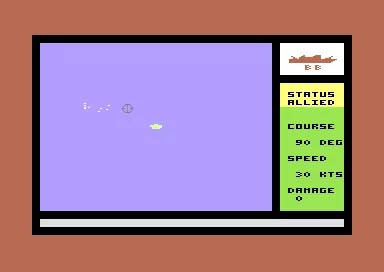 South Pacific Task Force Commodore 64 Ship Status