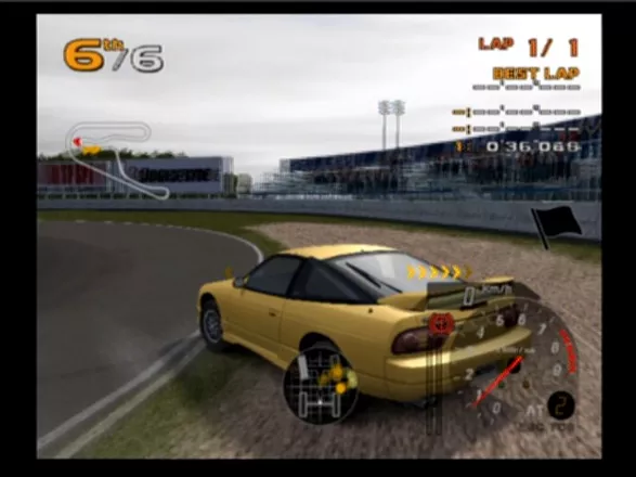 Enthusia: Professional Racing PlayStation 2 Handbrake is not a good solution when entering the curve at high speed