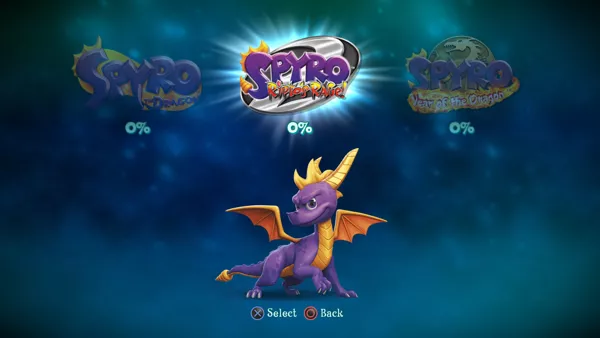 Spyro: Reignited Trilogy PlayStation 4 Spyro: Reignited Trilogy: Spyro: Ripto&#x27;s Rage select screen