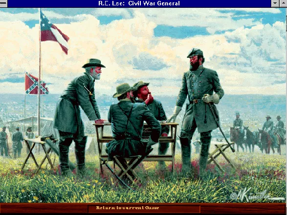 Robert E. Lee: Civil War General Windows 3.x Loading screen-