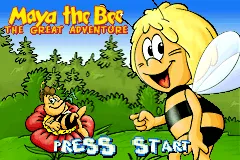 Maya the Bee: The Great Adventure Game Boy Advance Title screen