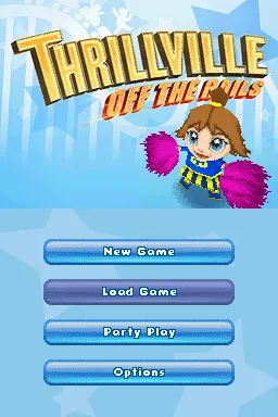 Thrillville: Off the Rails Nintendo DS Title Screen &#x26; Main Menu