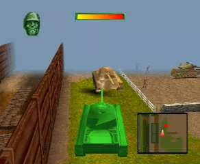 Army Men: Sarge&#x27;s Heroes PlayStation Tank training.
