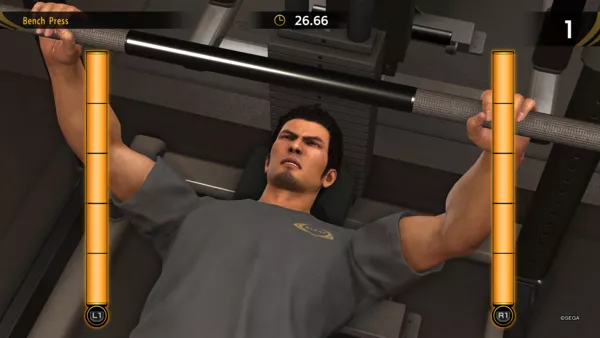 Yakuza 6: The Song of Life PlayStation 4 Gym training mini-game