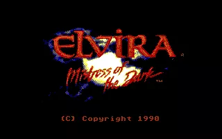Elvira DOS Title Screen (EGA)