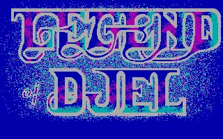 Legend of Djel DOS Title Screen (CGA)