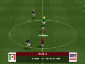 FIFA Soccer 2004 PlayStation The match starts.