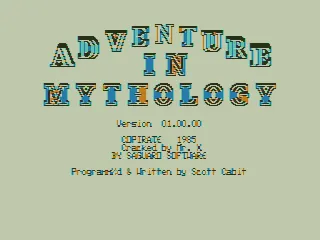 Adventure in Mythology TRS-80 CoCo Title Screen