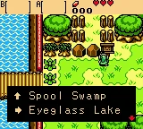 The Legend of Zelda: Oracle of Seasons Game Boy Color Reading a letter.