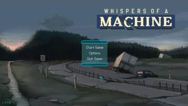 Whispers of a Machine Windows Main menu