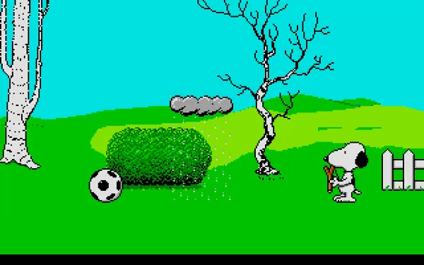 Snoopy: The Cool Computer Game Amiga You must get rid of that rainy cloud
