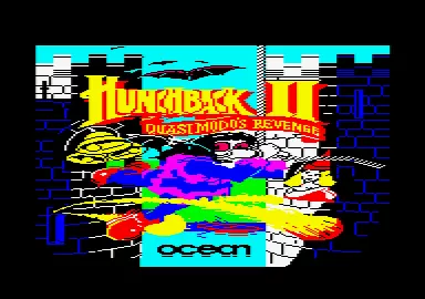 Hunchback II: Quasimodo&#x27;s Revenge Amstrad CPC Loading screen.