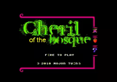 Cheril of the Bosque Amstrad CPC Title screen.